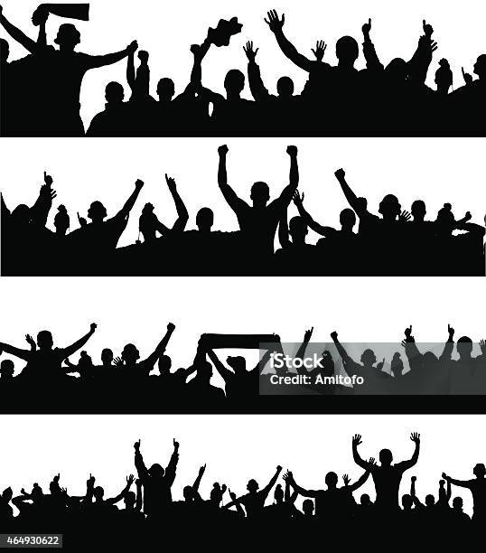 Banners For Sports And Concerts Stock Illustration - Download Image Now - Crowd of People, Fan - Enthusiast, Soccer