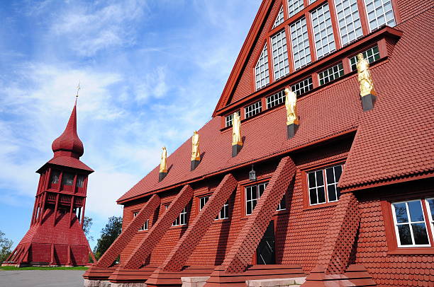 Red wooden church, Kiruna