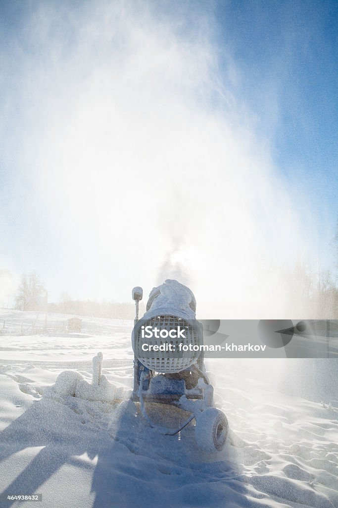Machine For Artificial Snow At A Ski Resort Stock Photo - Download Image  Now - Machinery, Snow Machine, 2015 - iStock