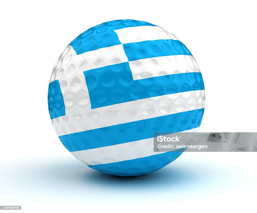 Greek Golf Ball Greek Golf Ball (Isolated with clipping path) 2015 Stock Photo