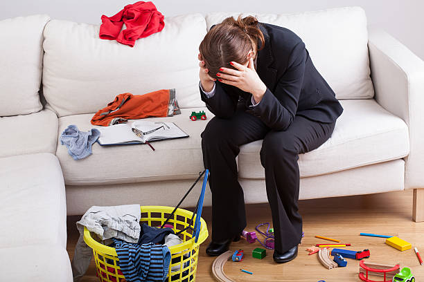 istock Woman exhausted of her life 464940143