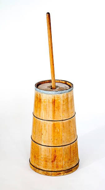 Vintage Butter Churn Stock Photo - Download Image Now - Butter