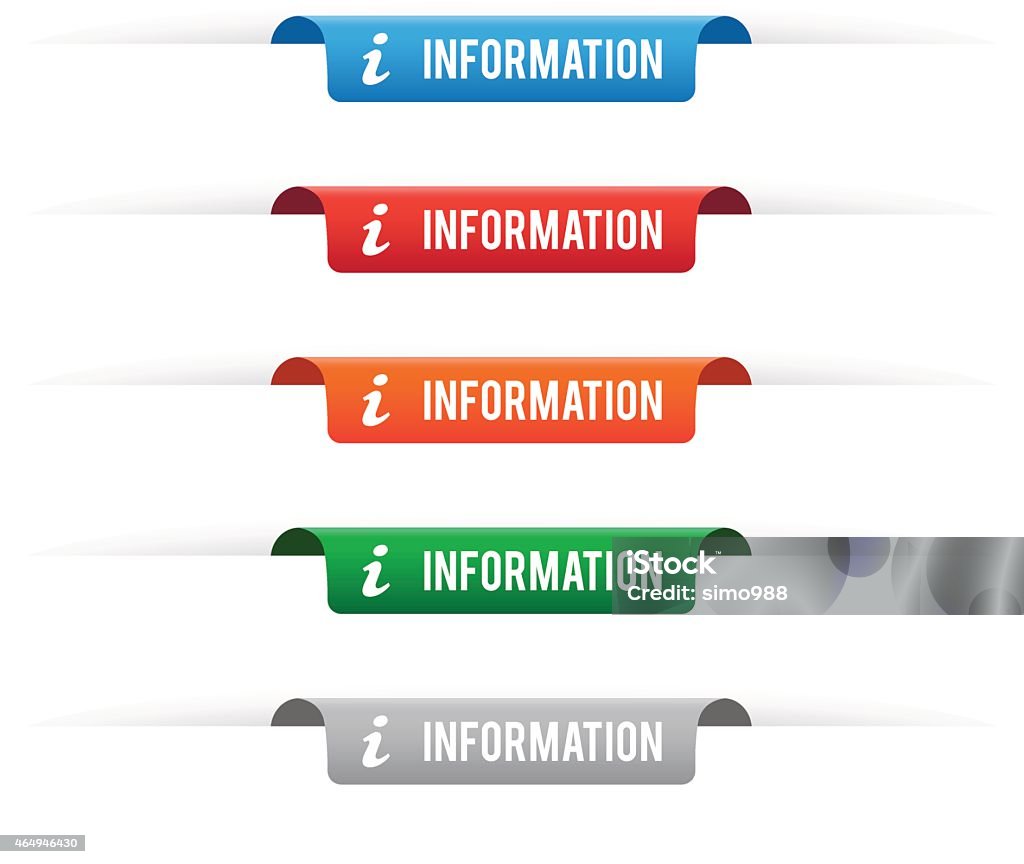 Tags Informations Vector Information Paper Tag Labels Stock Illustration - Download Image Now ...