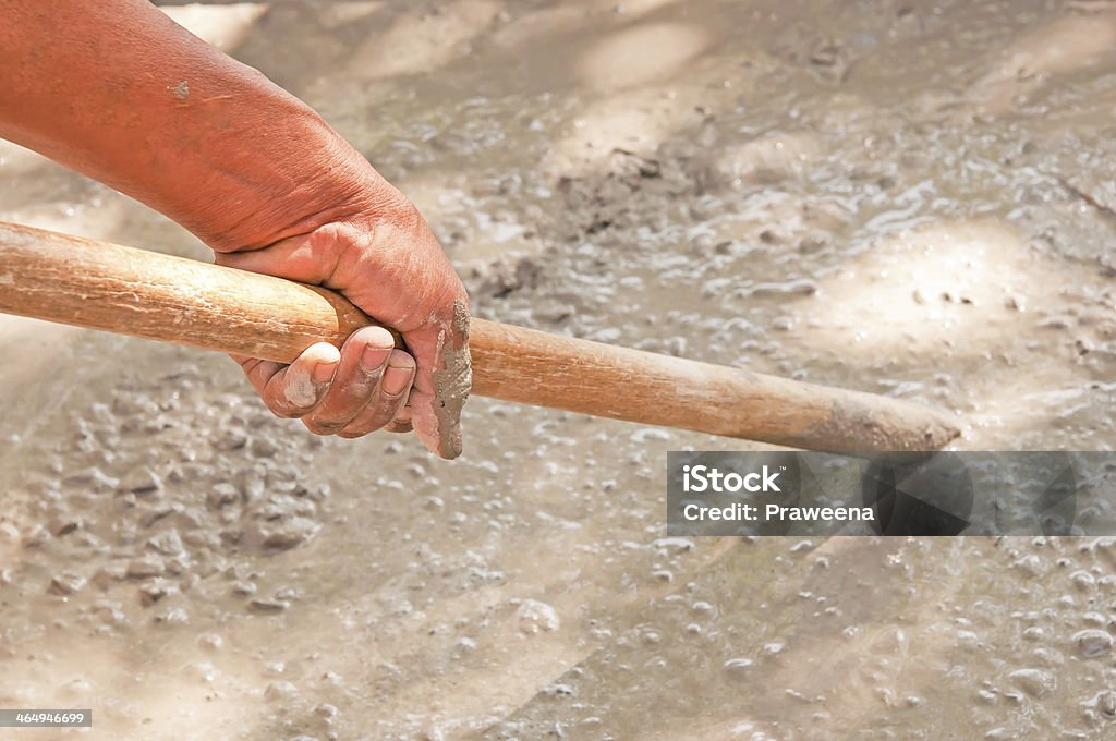 Mão de plasterer Misture a água - Royalty-free Acessório Foto de stock