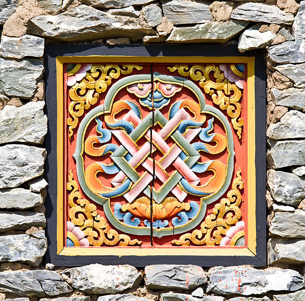 istock Ancient art of Phutan temple 464947075