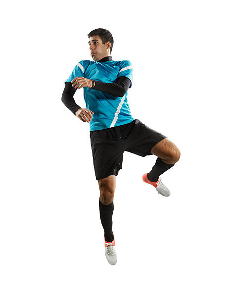 istock Professional football player jumping 464948129