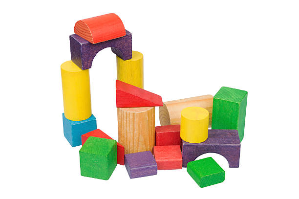 istock wooden construction set isolated over white 464949138