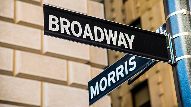 istock Broadway Road Sign, New York, USA 464954909