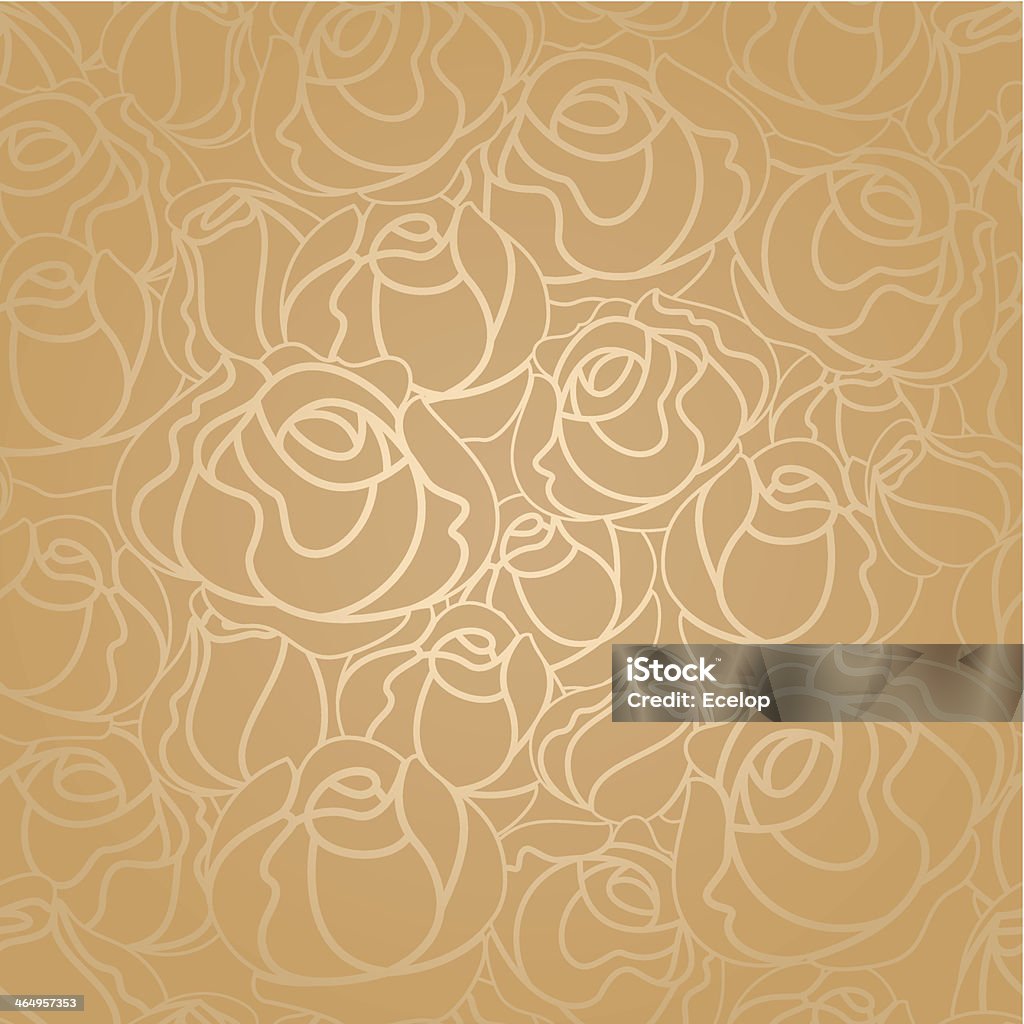 Seamless roses pattern, gold Art Product stock vector
