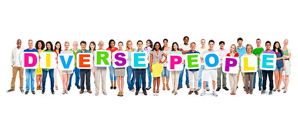 istock Large Group of Diverse Multi-Ethnic People Holding the Words 