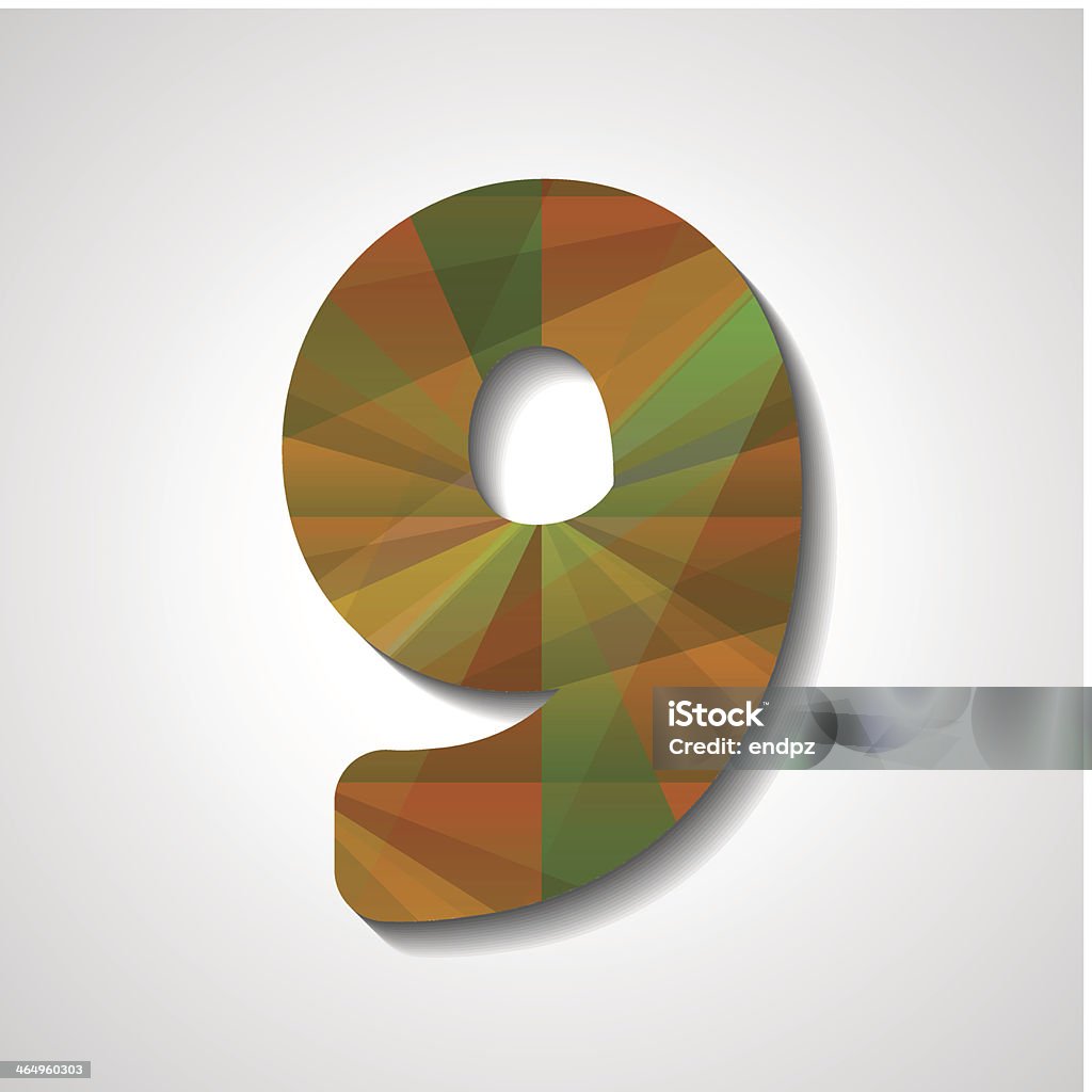 Number 9 Colorful Abstract Abstract Number Collection 9 Stock Illustration - Download Image Now ...