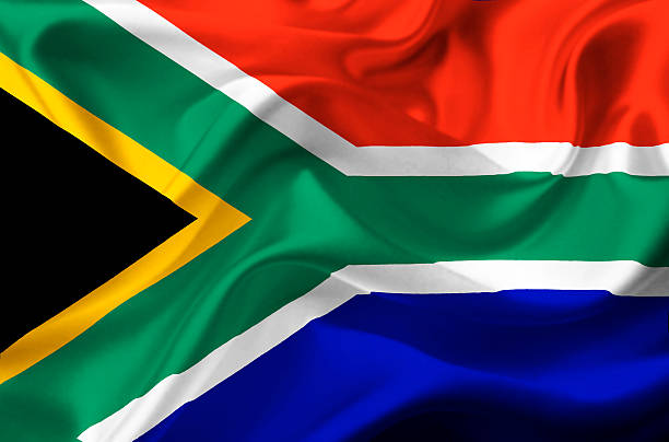 istock South Africa waving flag 464961247