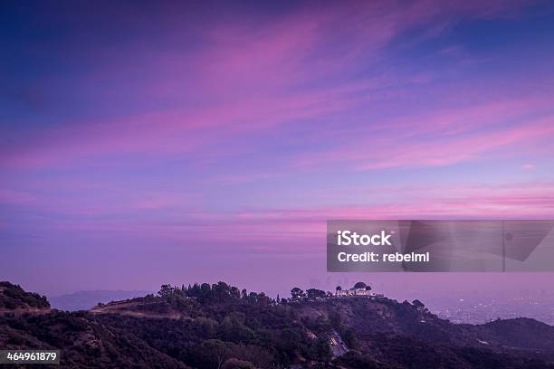 Sunset Over The Hills Of Los Angeles Stock Photo - Download Image Now - Architecture, Beauty, Beauty In Nature