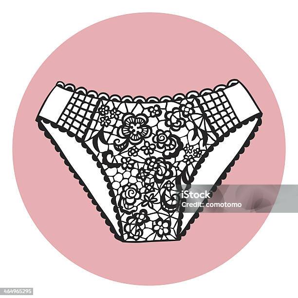 Lacy Sexy Vector Panty Stock Illustration - Download Image Now - Black Color, Adult, Animal Body