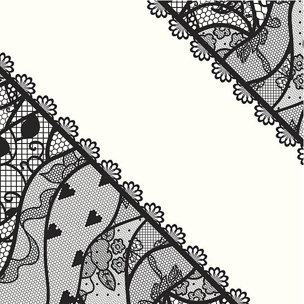 ilustrações, clipart, desenhos animados e ícones de lacy fundo vintage. - lace doily frame picture frame