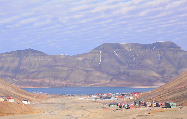 istock Aerial view of Longyearbyen, Svalbard 464969046