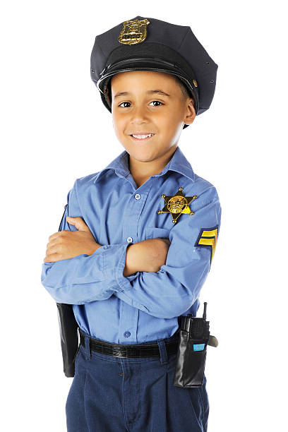 Friendly Elementary Cop stock photo