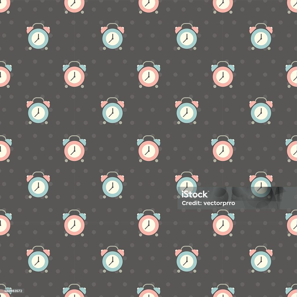 Simple Clock Pattern Background Clock Pattern Stock Illustration - Download Image Now - 2015, Accuracy ...