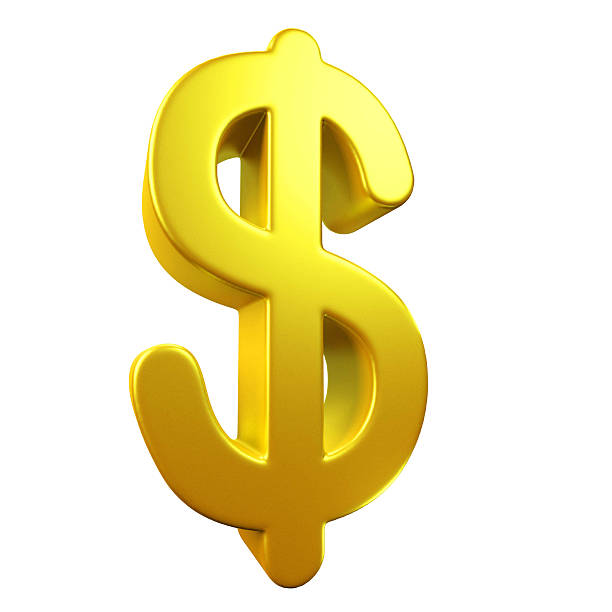 istock 3D Golden Dollar Sign 464983982