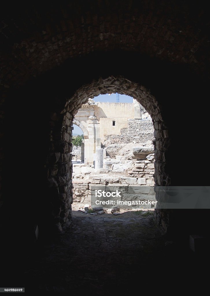 Antiga cidade de Éfeso.  A Turquia - Foto de stock de Anfiteatro royalty-free