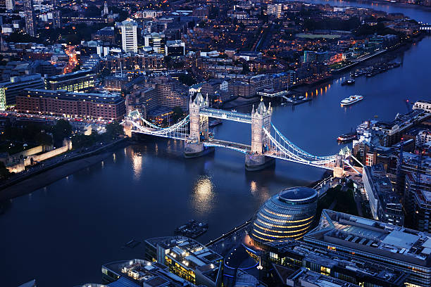 istock London at night with urban architectures and Tower Bridge 464986988