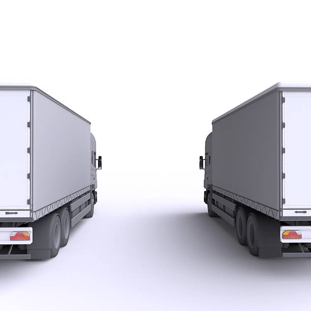istock Truck. 3d illustration. 464987686