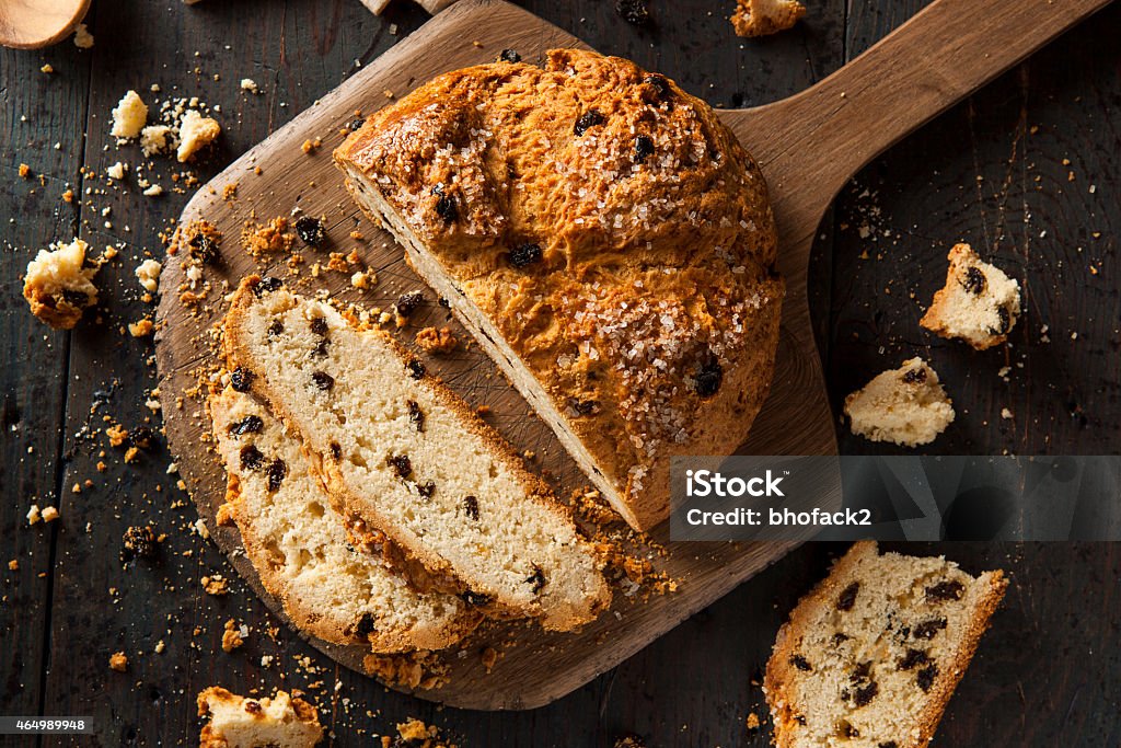 Homemade Irish Soda Bread Homemade Irish Soda Bread for St. Patrick's Day Soda Bread Stock Photo