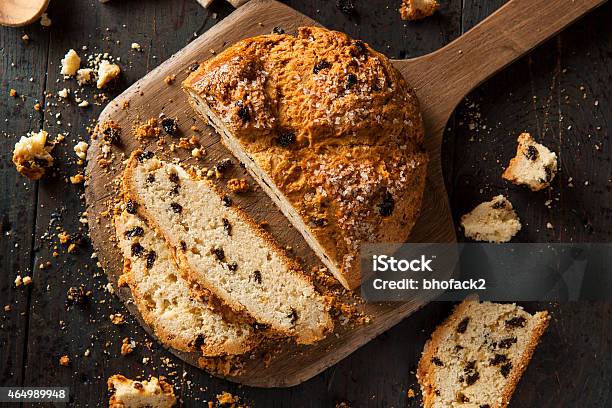 Homemade Irish Soda Bread Stock Photo - Download Image Now - Soda Bread, Irish Culture, Raisin