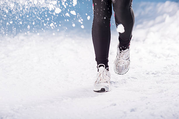 istock Winter running woman 464991859