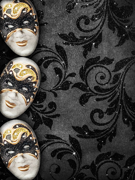 Vintage style masquerade background stock photo