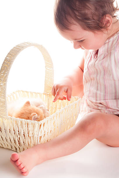 istock baby girl and kitten 464995527