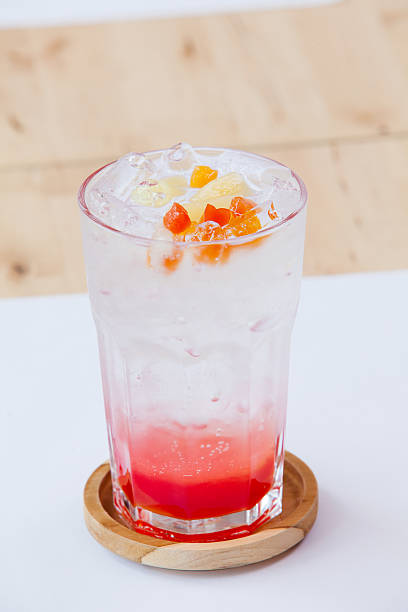 istock Fruit cocktail - Stawberry syrup and soda 464999977
