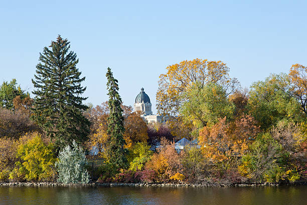 istock Willow Island and Saskatchewan Legislative Building at Wascana Lake 465003304