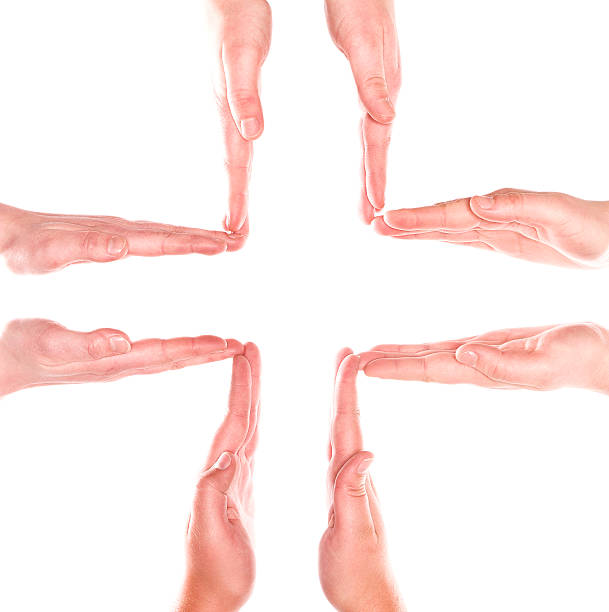 istock Formation of human hands 465005025