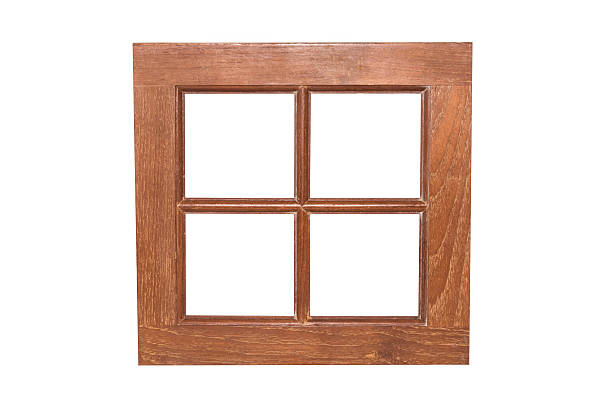 istock Wooden picture frame isolated on white background 465011314