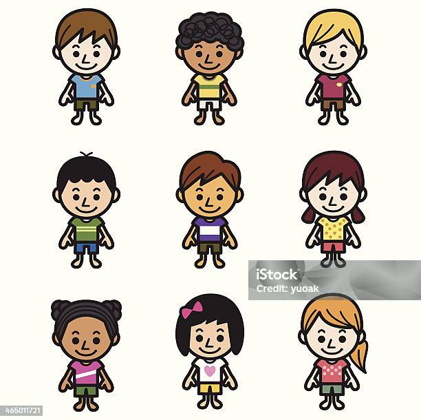 Ładny Dzieci - Stockowe grafiki wektorowe i więcej obrazów Dzień dziecka - Dzień dziecka, Opieka, Afrykanin
