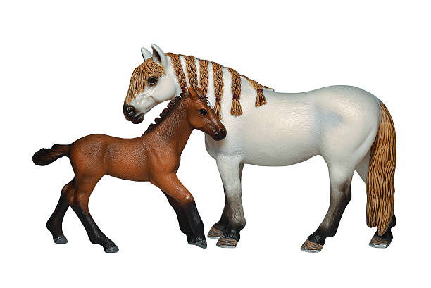 istock Toy horse and foal 465012352