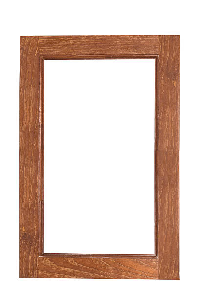 istock Wooden picture frame isolated on white background 465012832