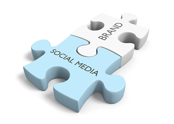 istock Brand awareness through successful social media networking connections 465015208
