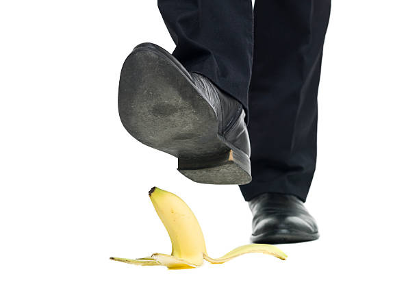 istock Banana peel slip 465017473
