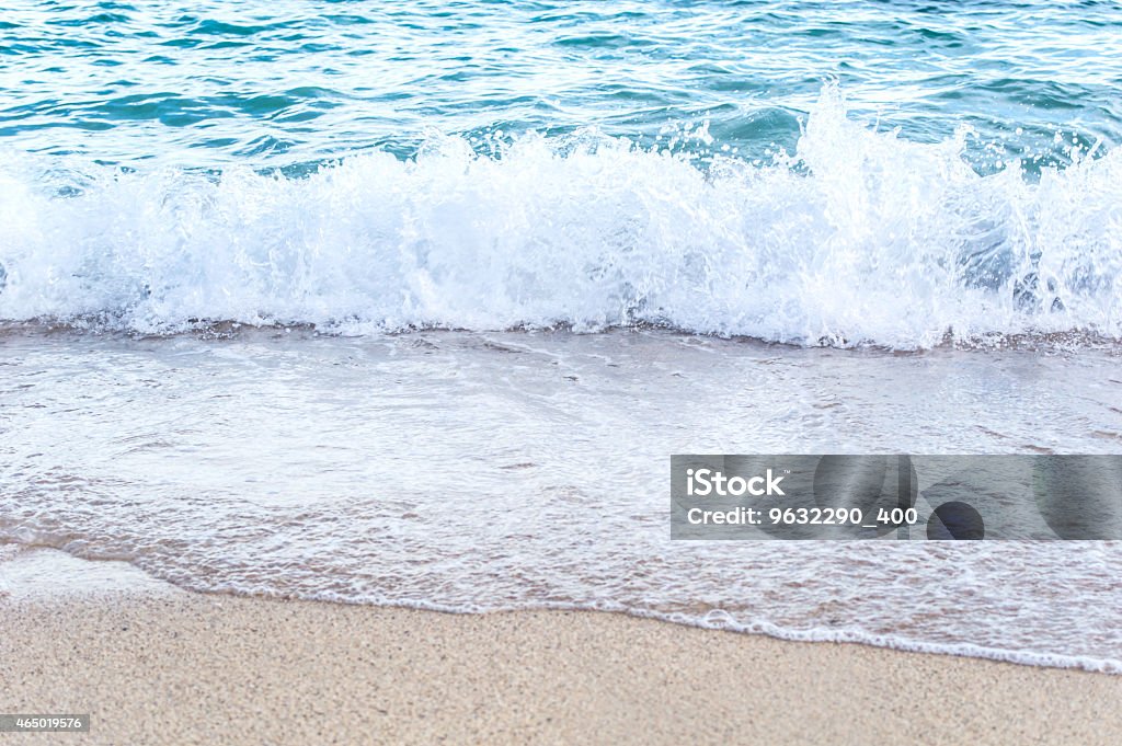 beach waves sea surf foamy nearby 2015 Stock Photo