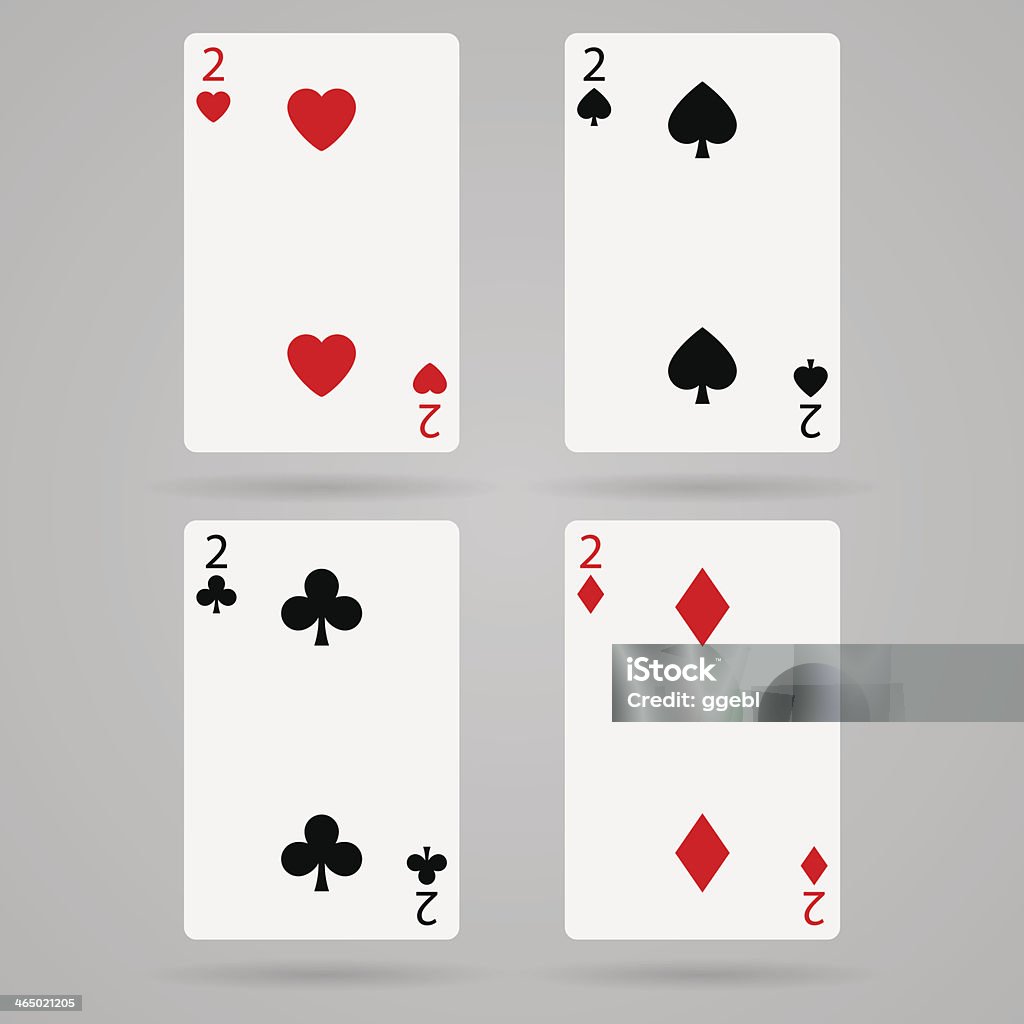 Deuce Card Vector Deuce Card Stock Illustration - Download Image Now - Clubs ...