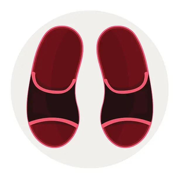 Vector illustration of Slipper icon