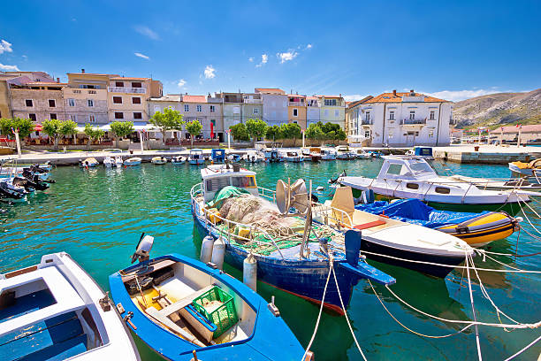 istock Pgg island fishermen harbor view 465029008