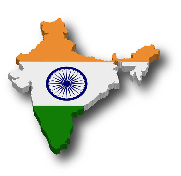 530+ Cartography India Map Indian Flag Stock Photos, Pictures & Royalty ...