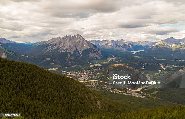 Banff National Park And Banff Town Stock Photo - Download Image Now - 2015, Adventure, Alberta