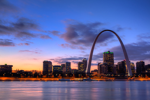 View of the Gateway Arch - St Louis, Missouri