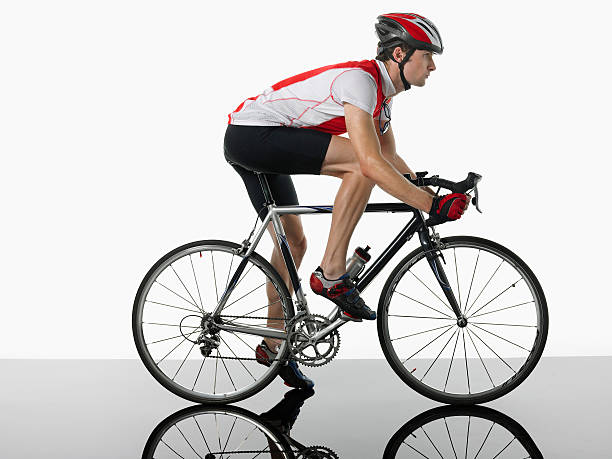 istock Profile Shot Of Bicyclist On Bicycle 465030049