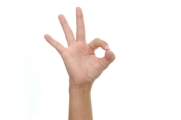 istock woman hand showing ok sign 465030436