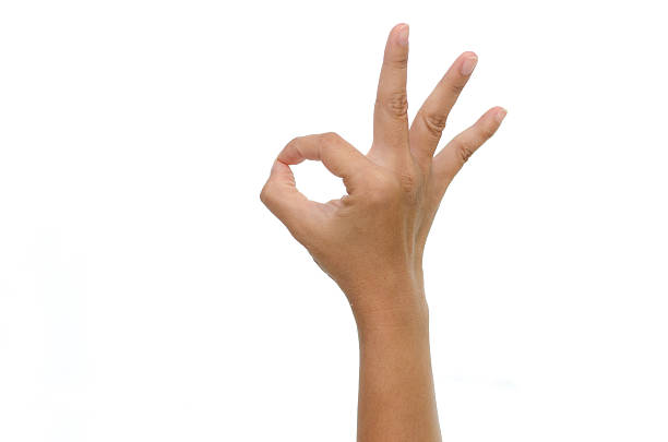 istock woman hand showing ok sign 465030438